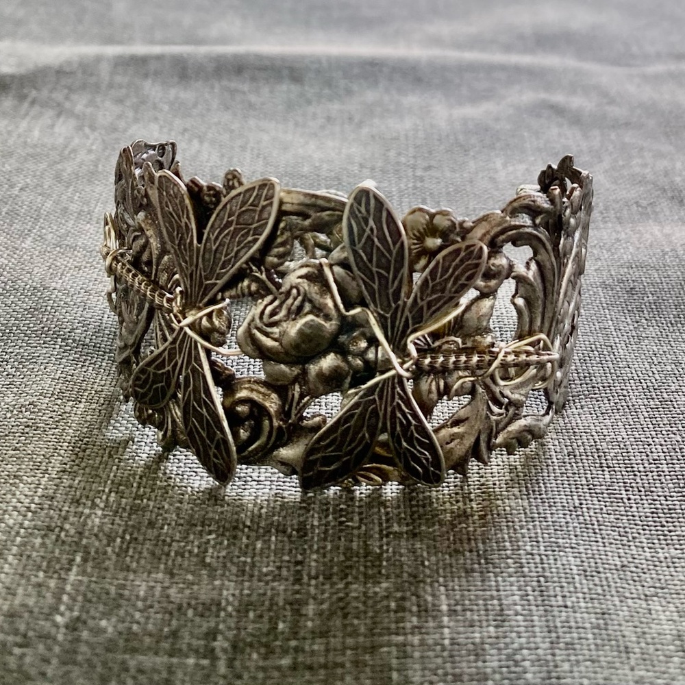 Silver Adjustable Butterfly Cuff - image 1